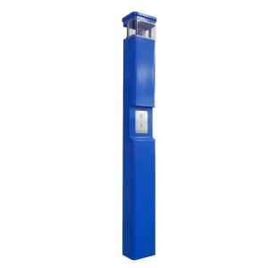 Menara Telepon Darurat tahan perusak Dengan Lampu LED Biru Untuk Outdoor